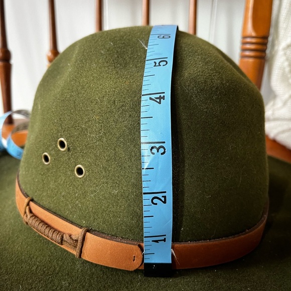 Duluth Trading Olive Green Wool Fedora Hat Lite Felt Water Repellent Crushable - Picture 12 of 12